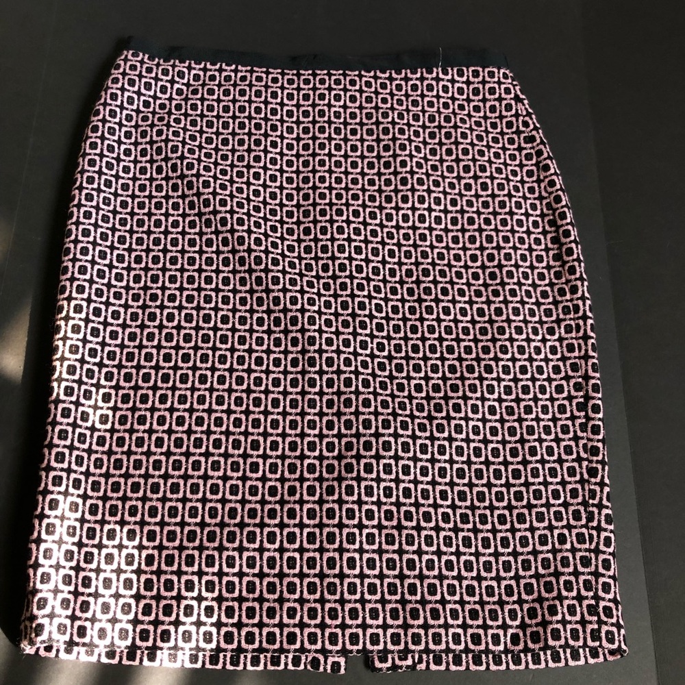 NWOT Talbots Jacquard Wool Blend‎ Geometric Patterned Pencil Skirt Women’s 12